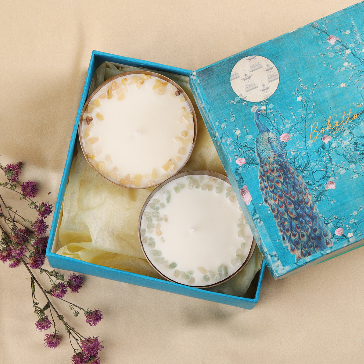 CANDLES IN A GIFT BOX