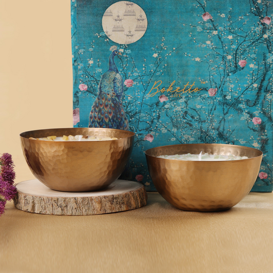 SCENTED SOY WAX CANDLES IN A GIFT BOX