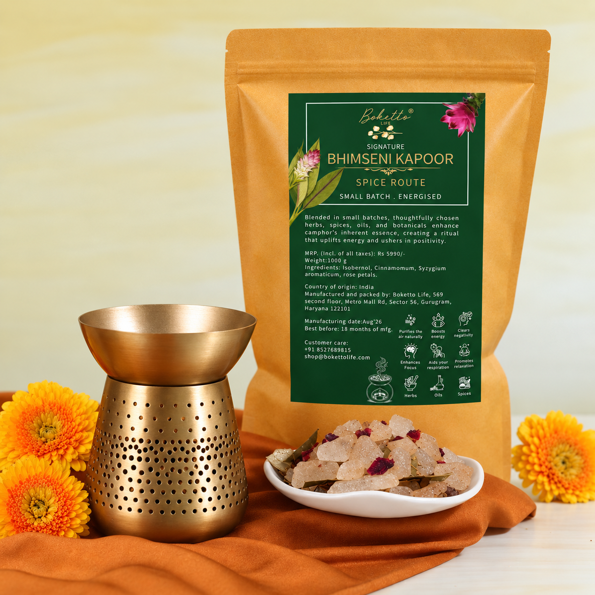 Energised Signature Bhimseni Kapoor / Camphor - Spice Route