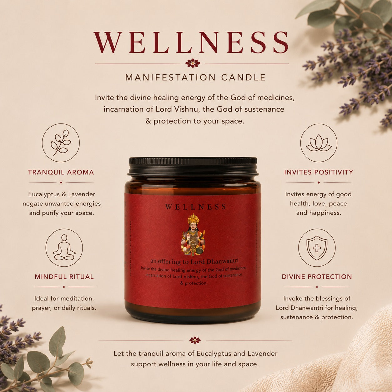 Soy wax candle - Manifestation Candle - Wellness
