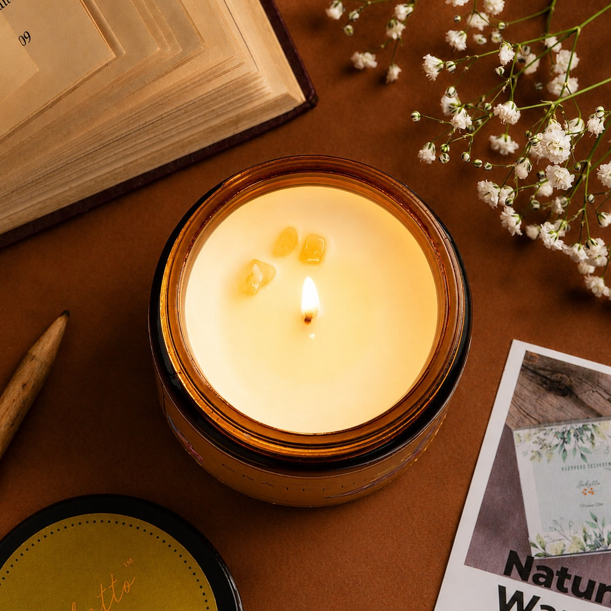 Soy wax candle - Meditation Candle - Grateful