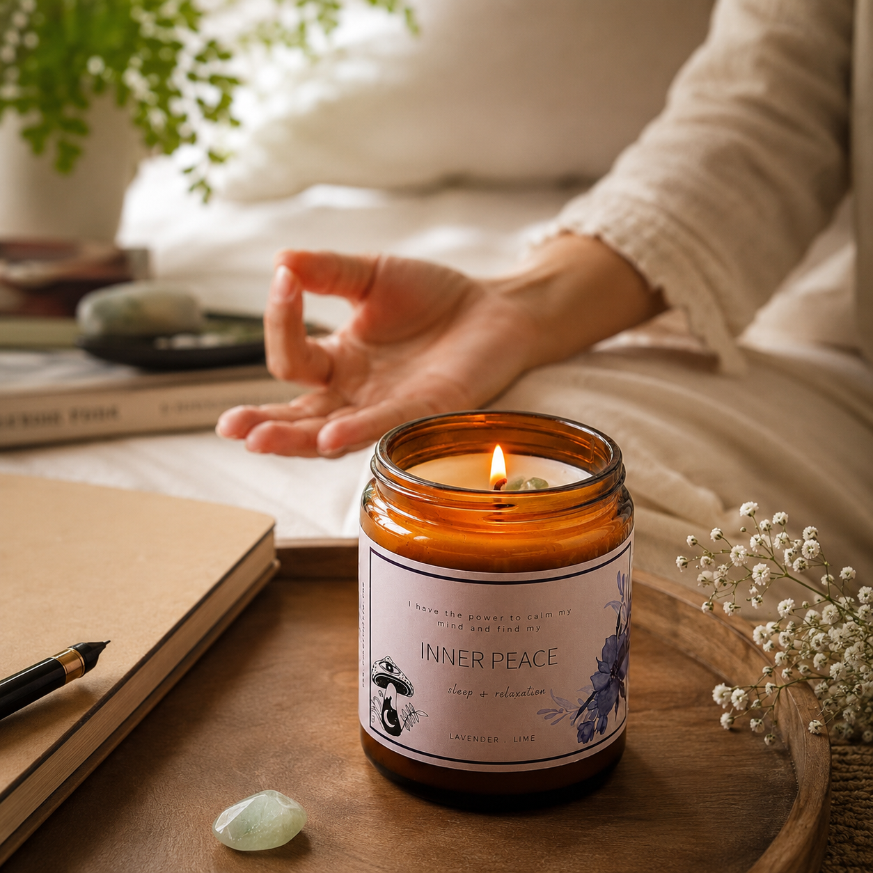 Soy wax candle - Meditation Candle - Inner Peace