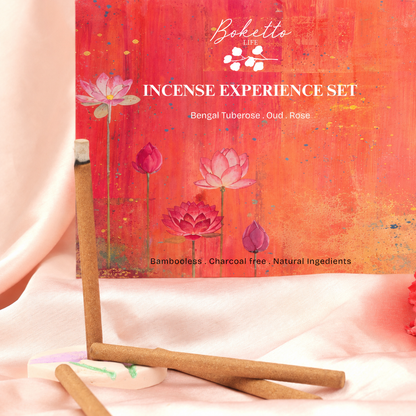 Incense Experience Set - Bengal Tuberose . Oud . Rose
