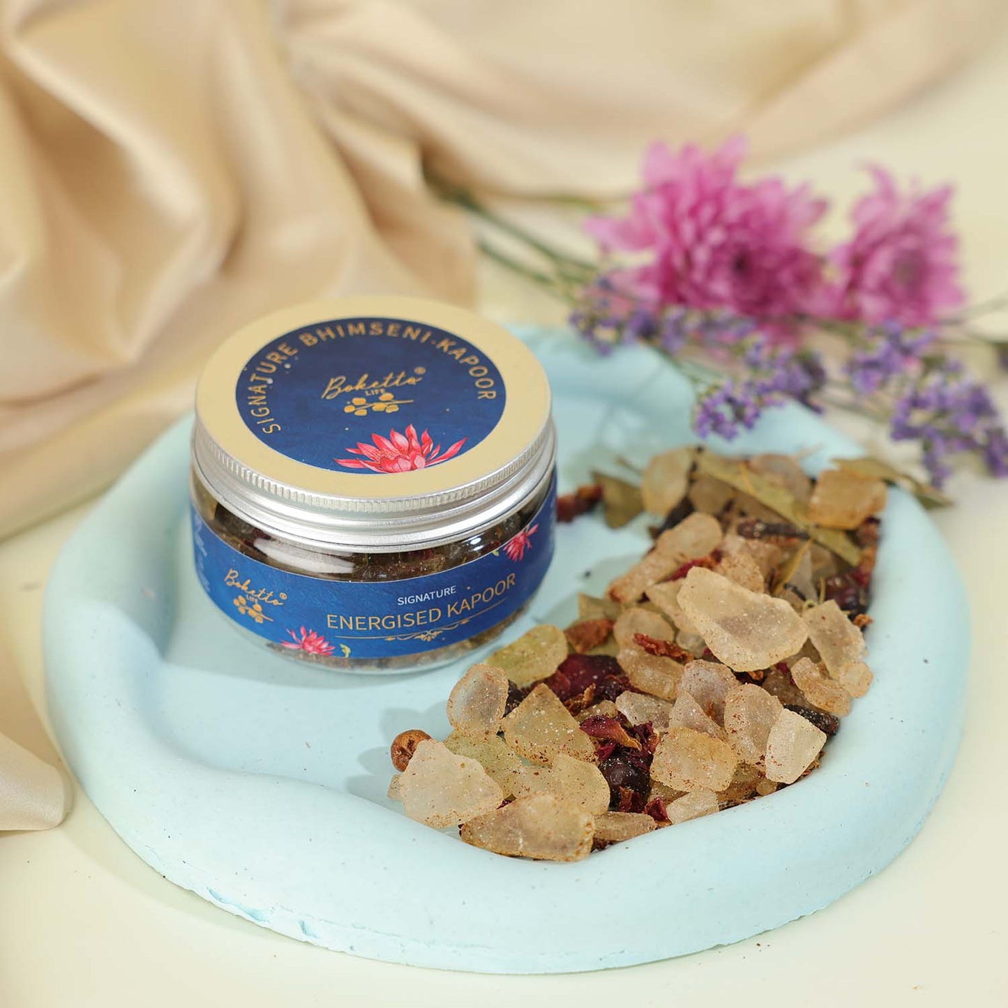 Energised Signature Bhimseni Kapoor / Camphor - Original Rose -70G