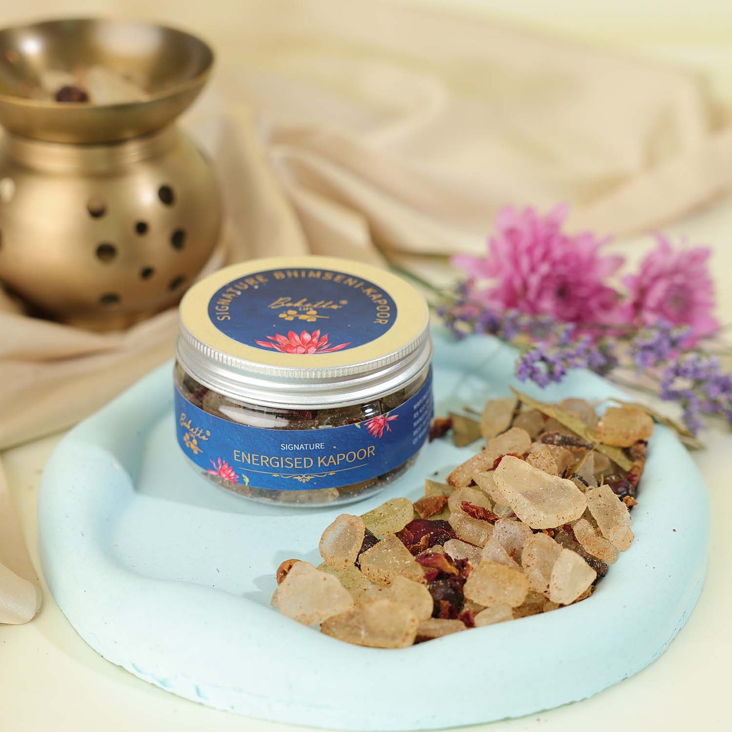Energised Signature Bhimseni Kapoor / Camphor - Original Rose -70G