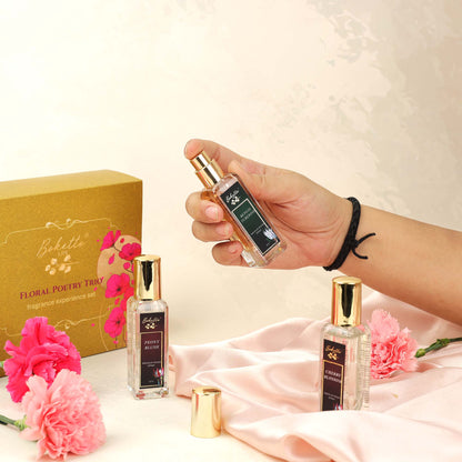 Floral Poetry Trio - Cherry Blossom . Bengal Tuberose . Peony Blush ( Room Spray Combo )