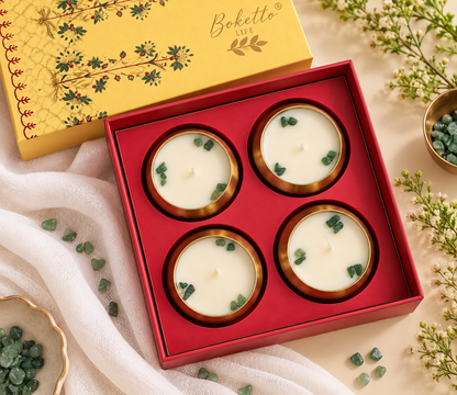 Amber Umang Candle - Set of 4