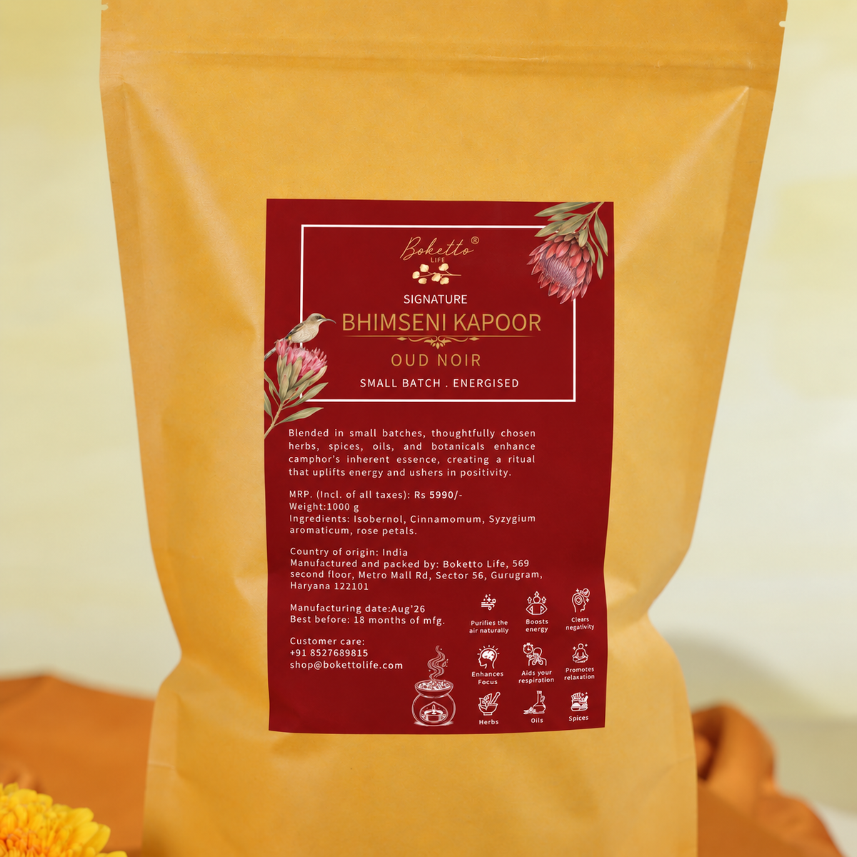 Energised Signature Bhimseni Kapoor / Camphor - Oud Noir