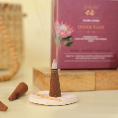 INNER EASE-INCENSE CONES-TOP NOTES-CLEAN,SOFT MUSK (32 pcs)