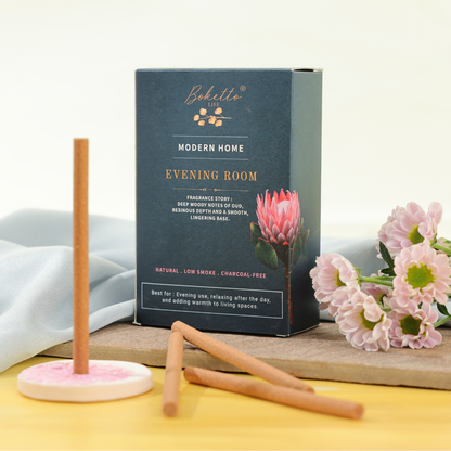 EVENING ROOM BAMBOOLESS INCENSE- TOP NOTES- DEEP WOODY OUDH (30 pcs)