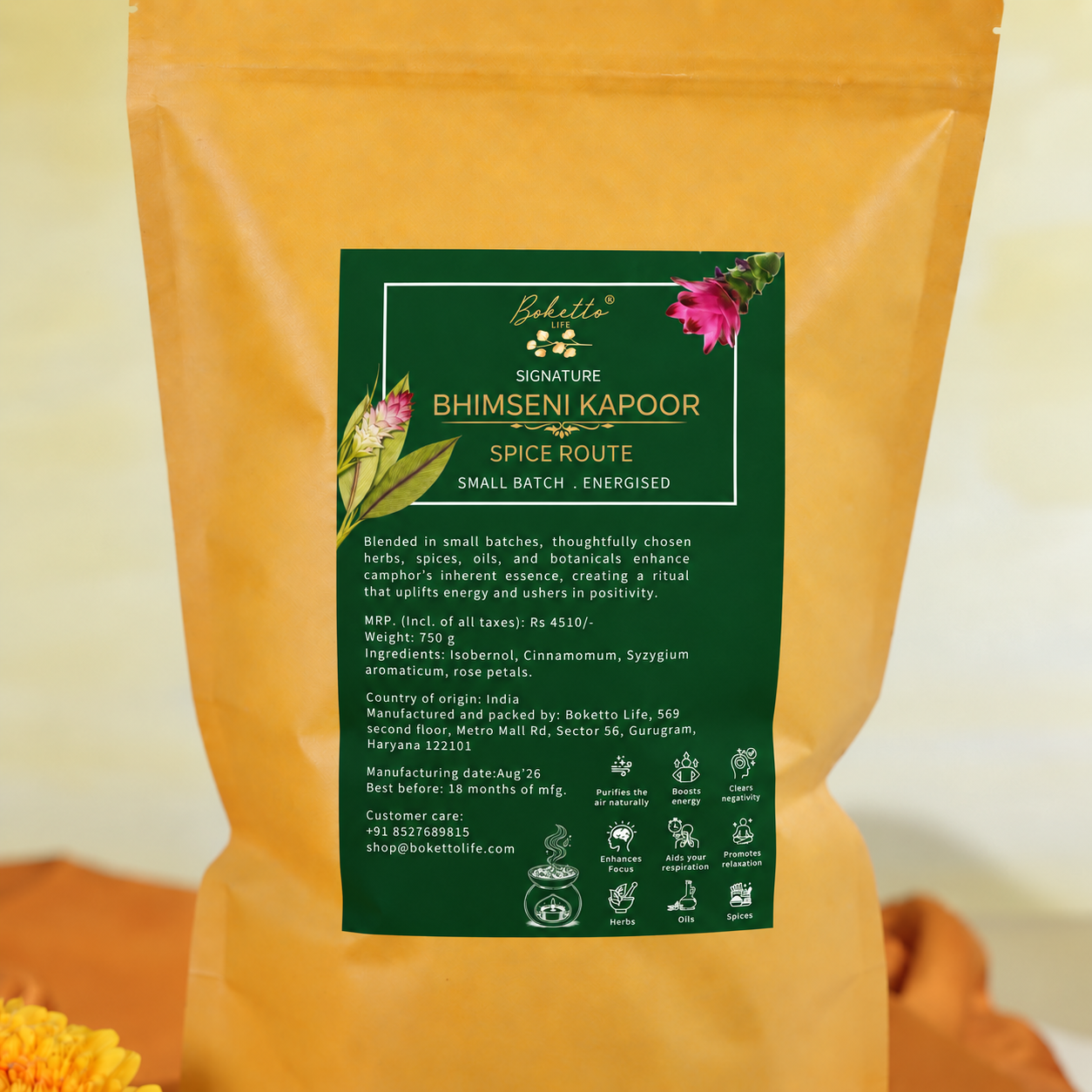 Energised Signature Bhimseni Kapoor / Camphor - Spice Route