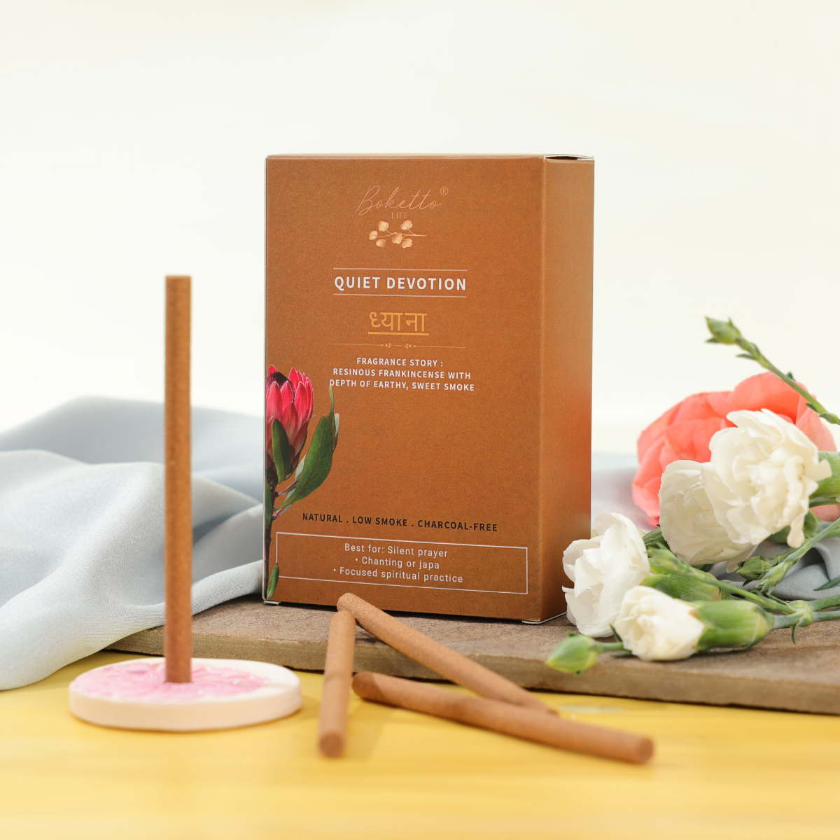 QUIET DEVOTION – ध्याना (Dhyāna) BAMBOOLESS INCENSE