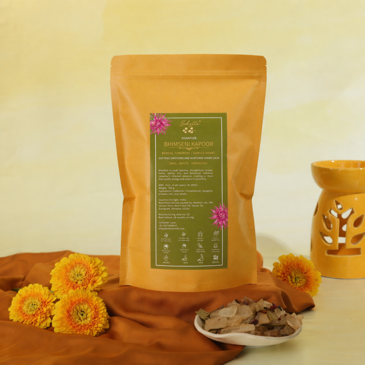 Energised Signature Bhimseni Kapoor / Camphor - Bengal Tuberose