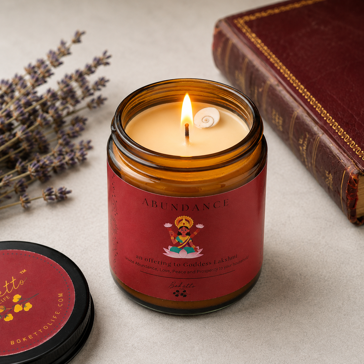 Soy wax candle - Manifestation Candle -  Abundance