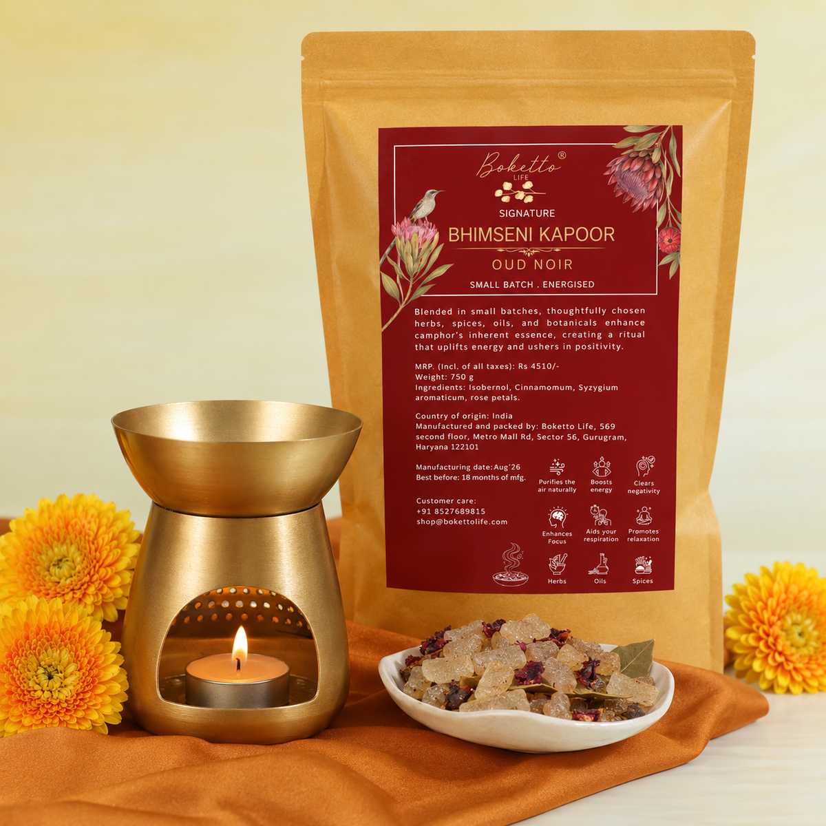 Energised Signature Bhimseni Kapoor / Camphor - Oud Noir