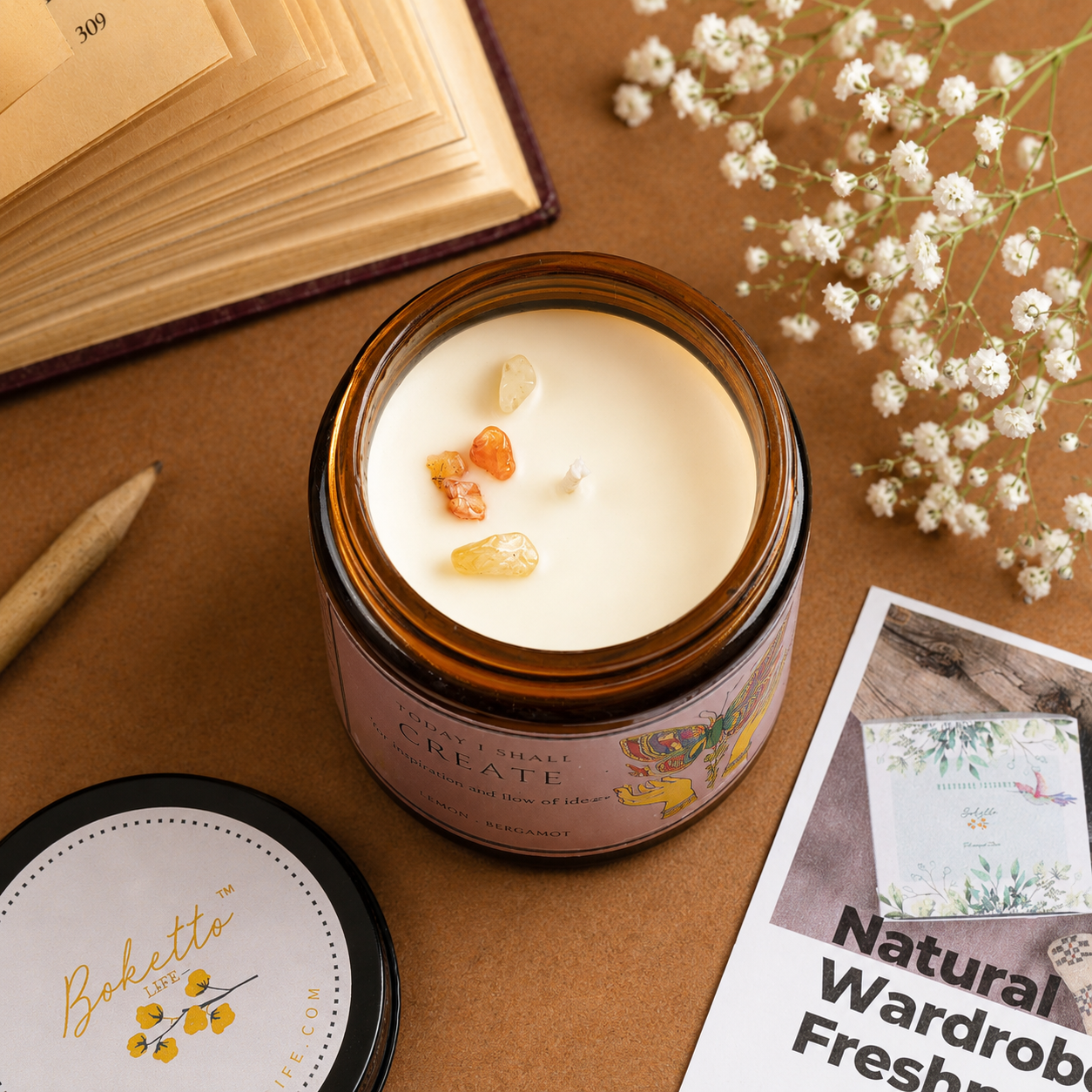Soy wax candle - Meditation Candle - Create