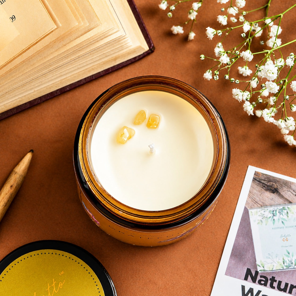 Soy wax candle - Meditation Candle - Grateful