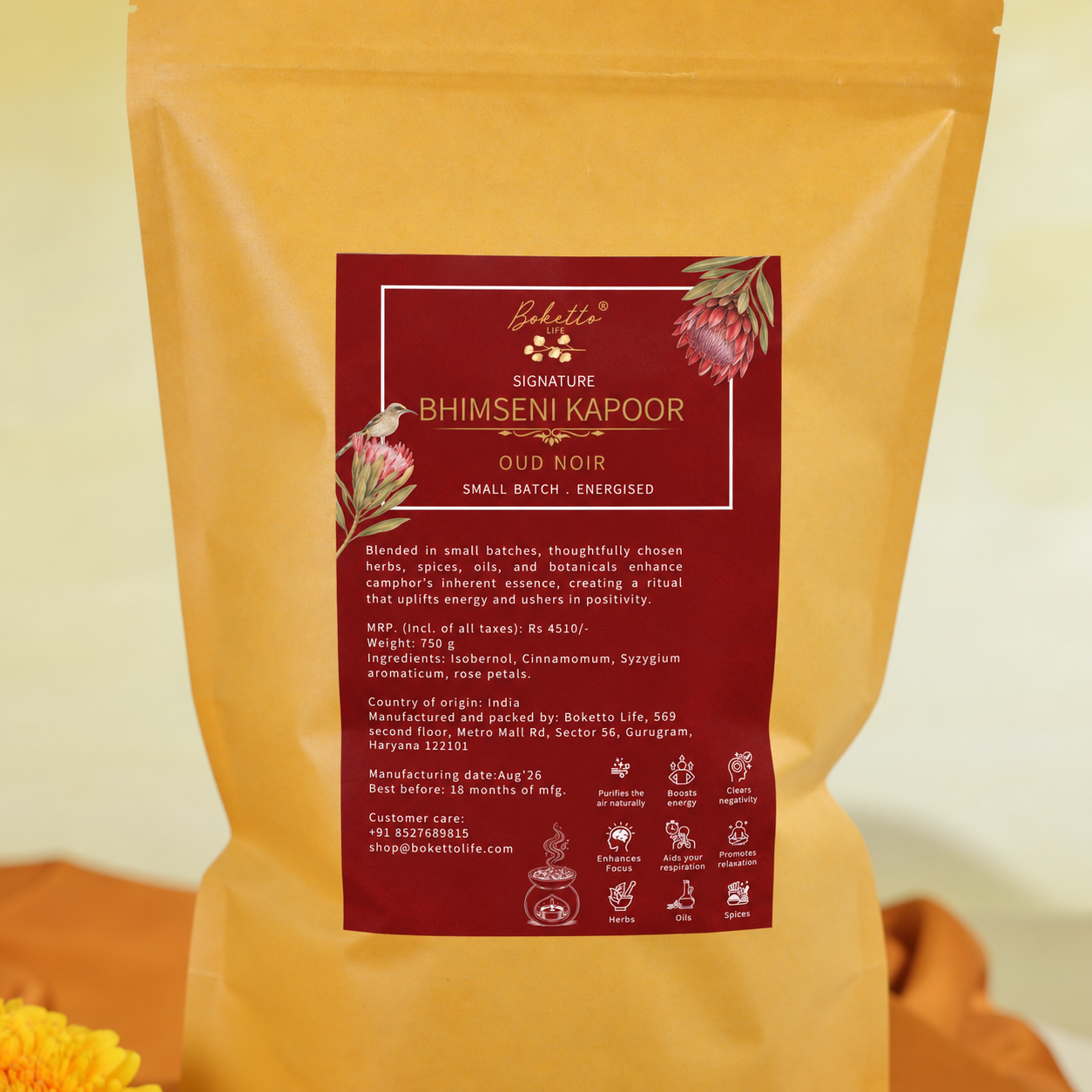 Energised Signature Bhimseni Kapoor / Camphor - Oud Noir