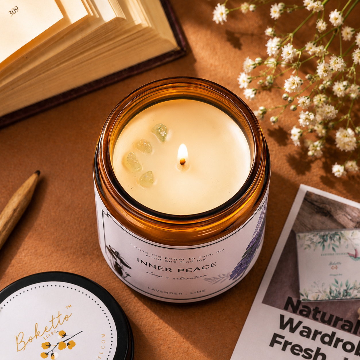 Soy wax candle - Meditation Candle - Inner Peace
