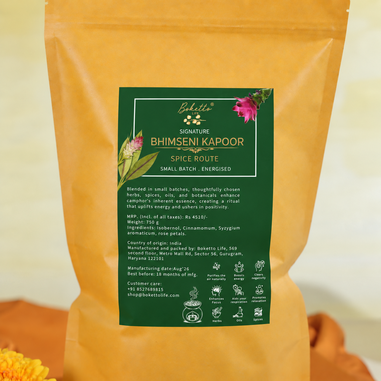 Energised Signature Bhimseni Kapoor / Camphor - Spice Route