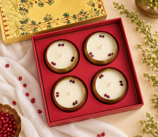 Sandalwood Umang Candle - Set of 4