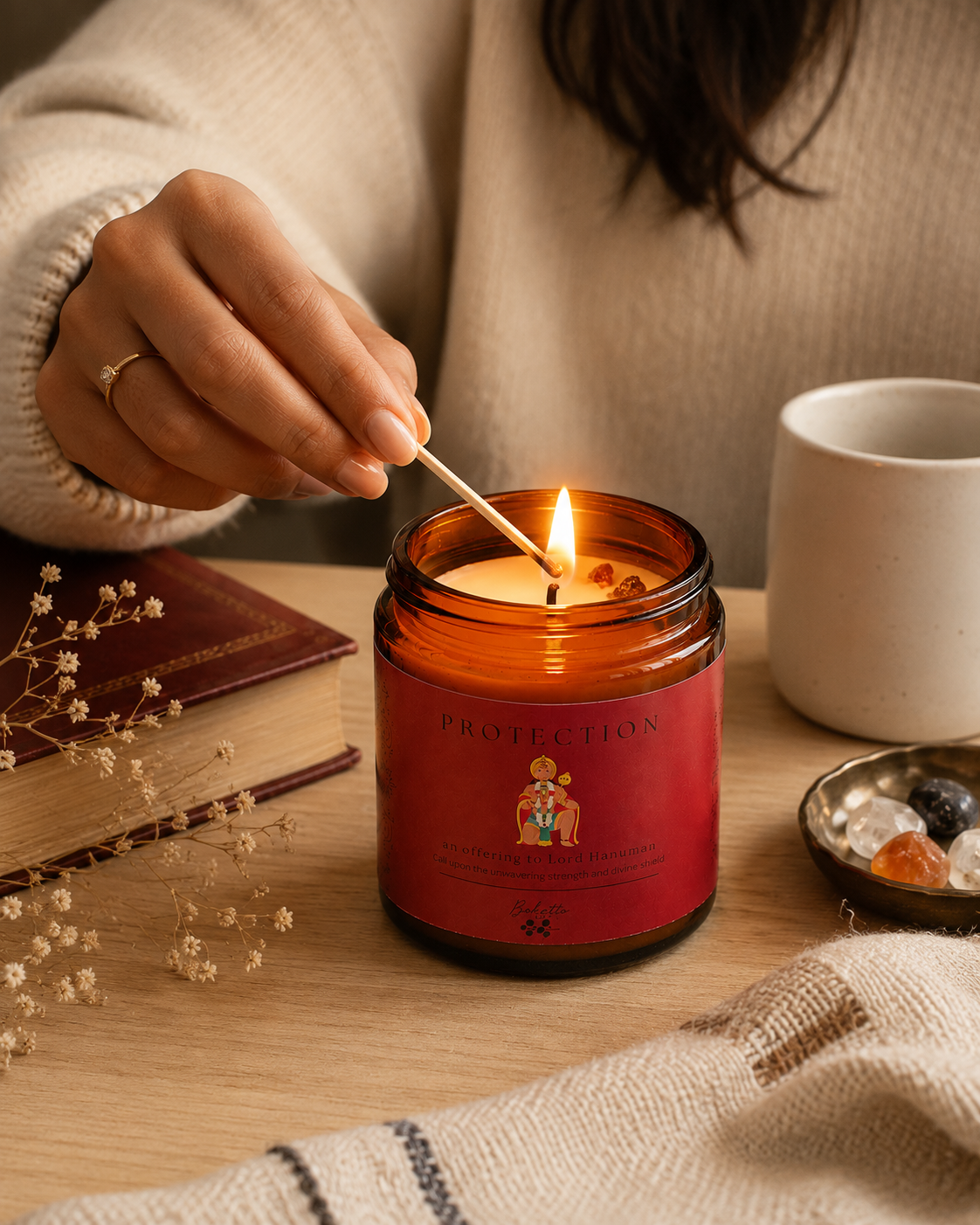 Soy wax candle - Manifestation Candle -  Protection