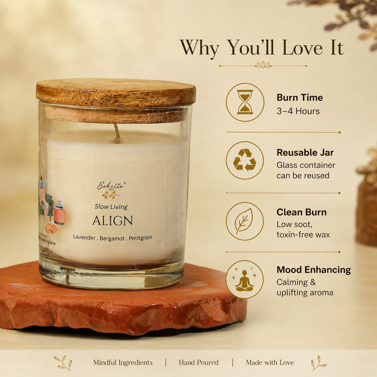 Align Candle – Lavender, Bergamot & Petitgrain