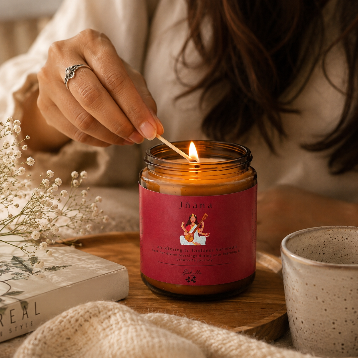 Soy wax candle - Manifestation Candle -  Jñāna