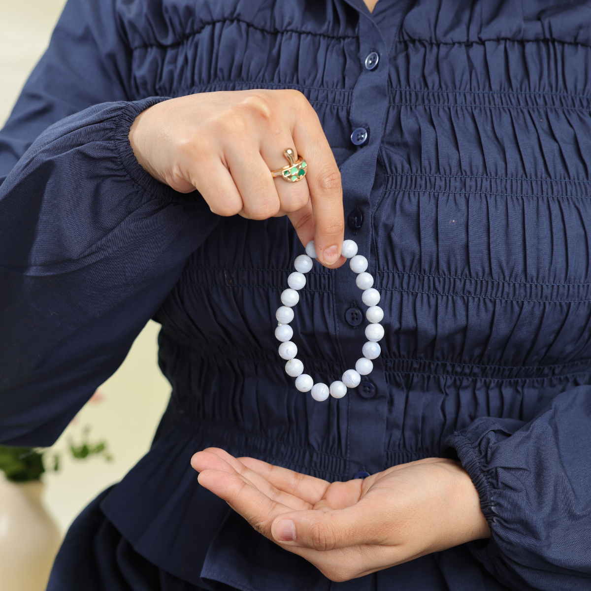 Blue Lace Agate Bracelet