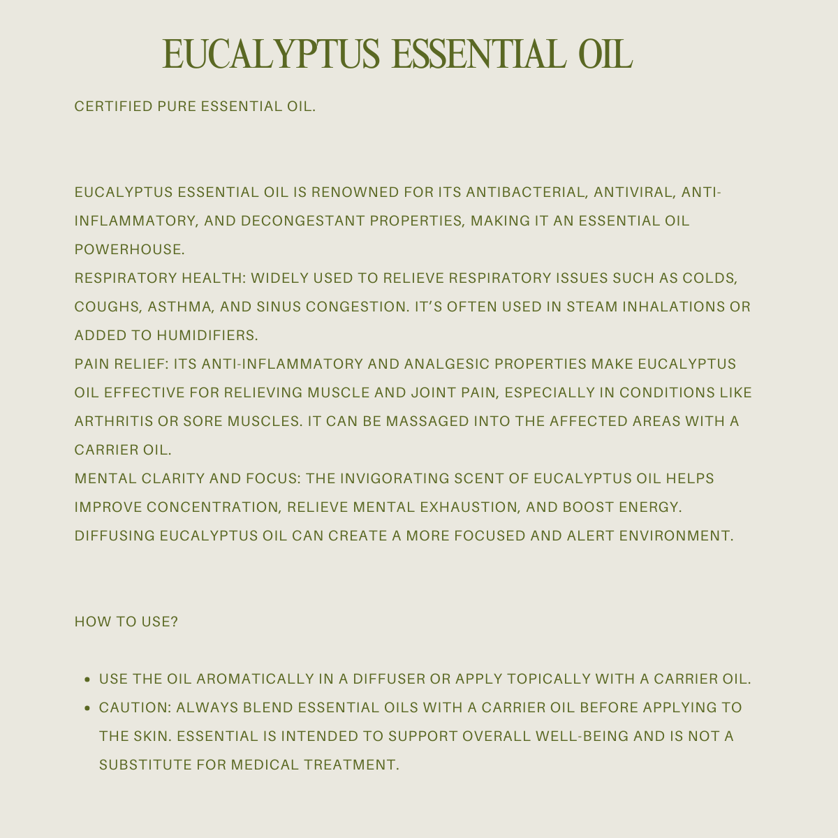 Essential Oil – Eucalyptus