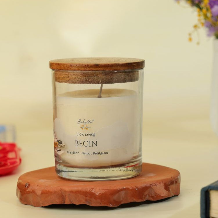 Begin Candle – Mandarin, Neroli & Petitgrain