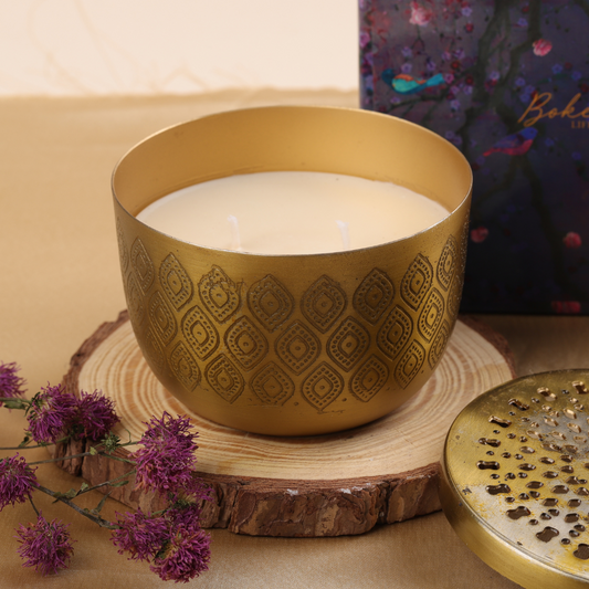 Soy wax scented candle for Diwali gifting