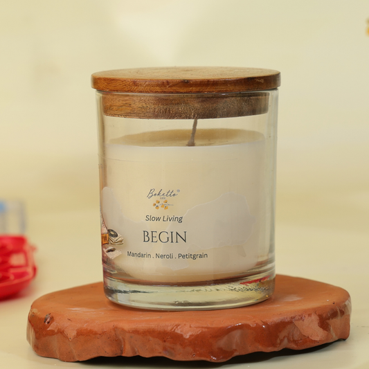 Begin Candle – Mandarin, Neroli & Petitgrain