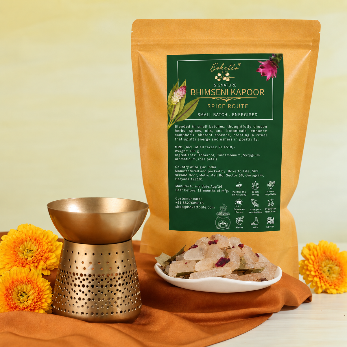 Energised Signature Bhimseni Kapoor / Camphor - Spice Route