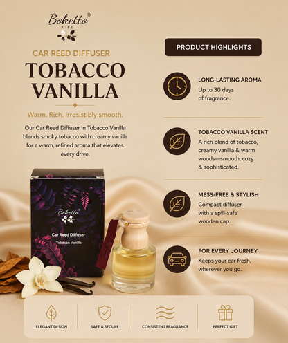 Car Reed Diffuser – Tobacco Vanilla