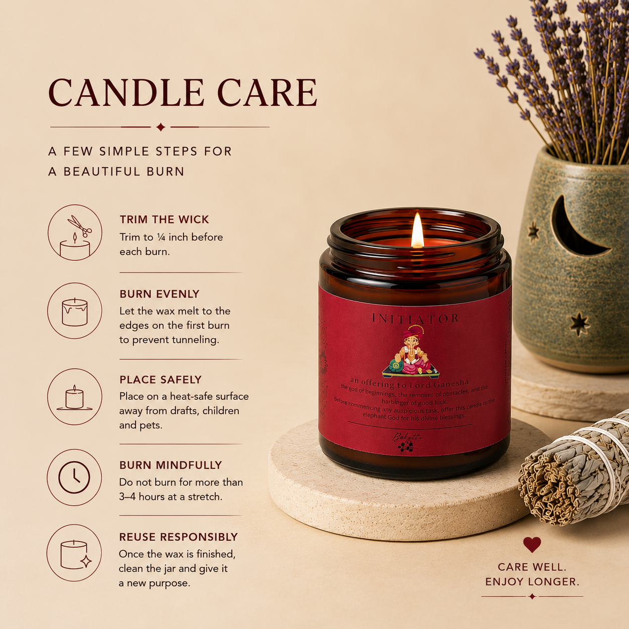 Soy wax candle - Manifestation Candle - Initiator