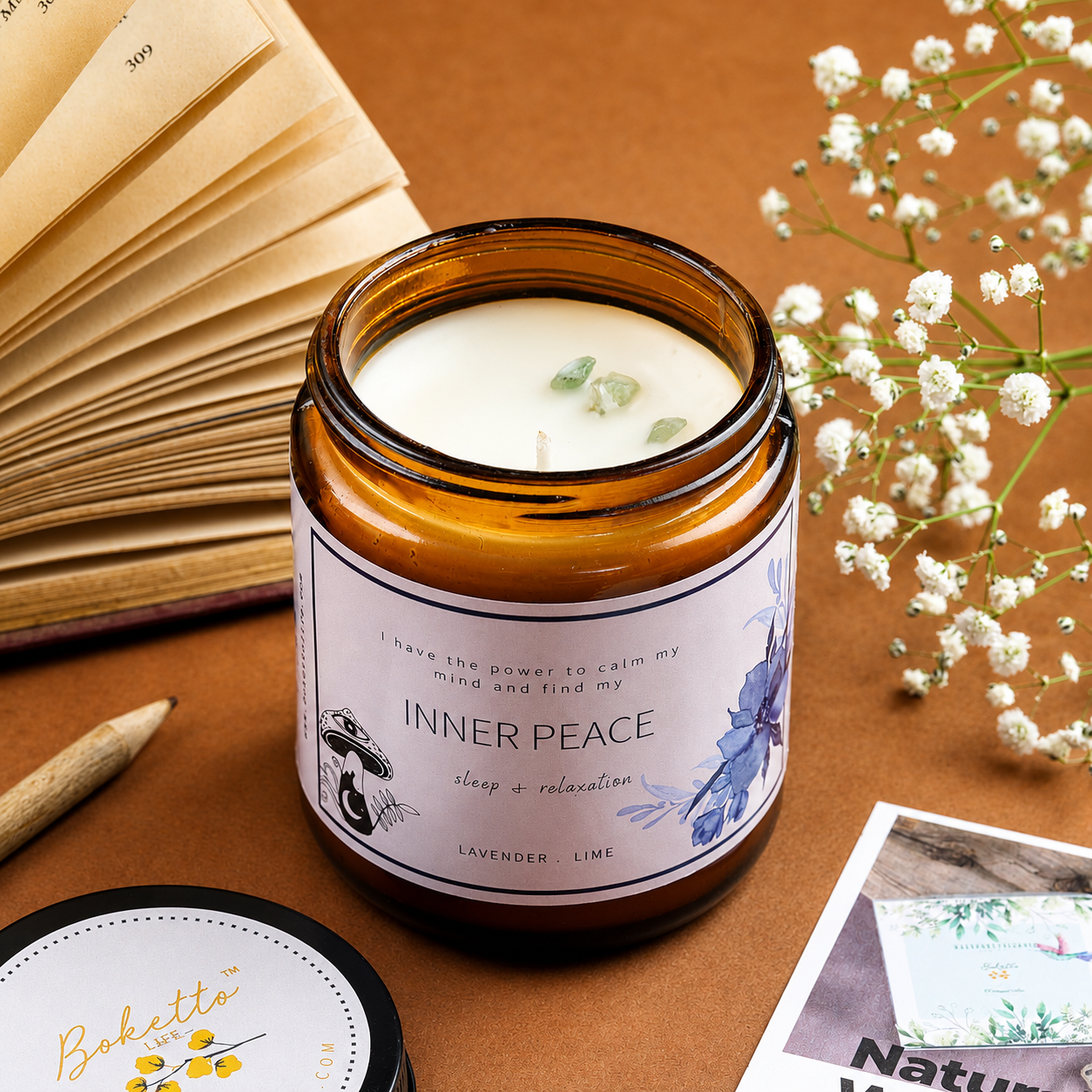 Soy wax candle - Meditation Candle - Inner Peace