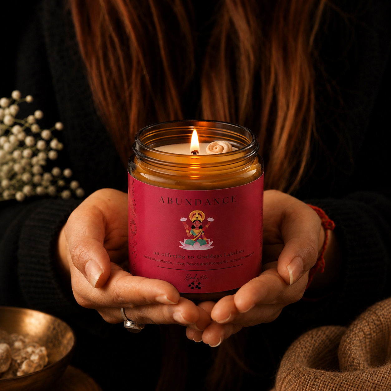 Soy wax candle - Manifestation Candle -  Abundance