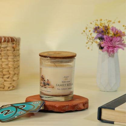 Family Ritual Candle – Rose, Cardamom & Sandalwood