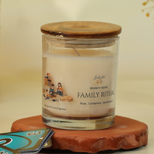 Family Ritual Candle – Rose, Cardamom & Sandalwood