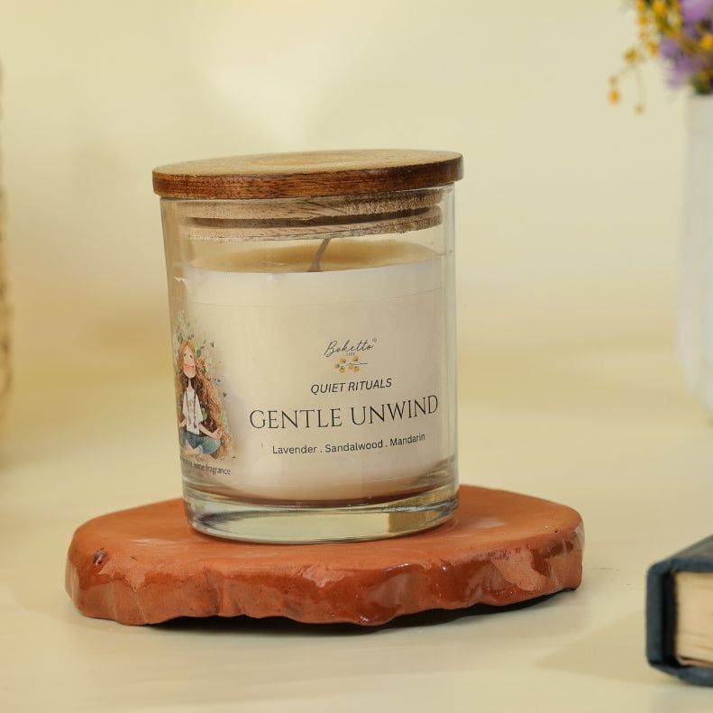 Gentle Unwind Candle – Lavender, Sandalwood & Mandarin