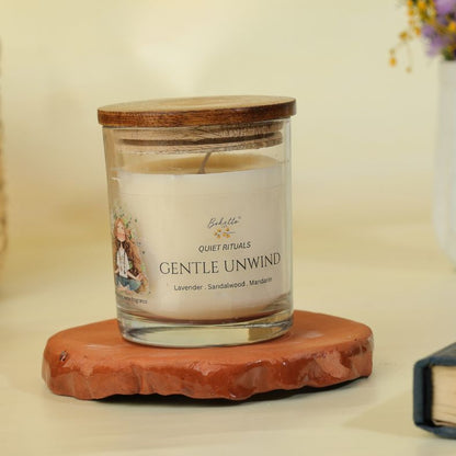 Gentle Unwind Candle – Lavender, Sandalwood & Mandarin