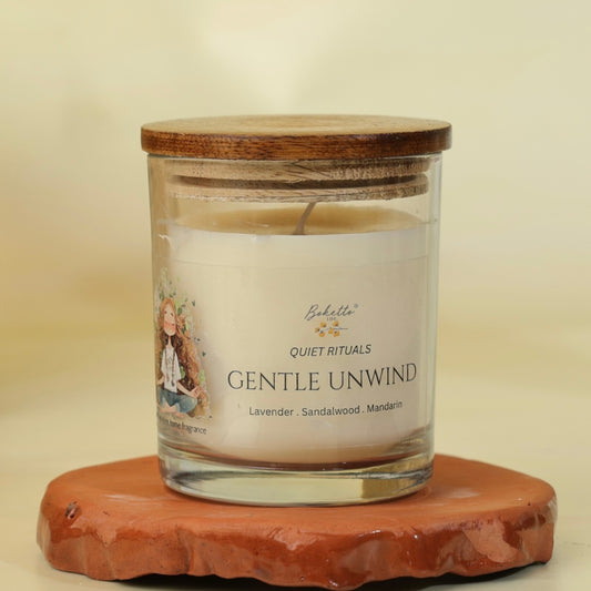 Gentle Unwind Candle – Lavender, Sandalwood & Mandarin