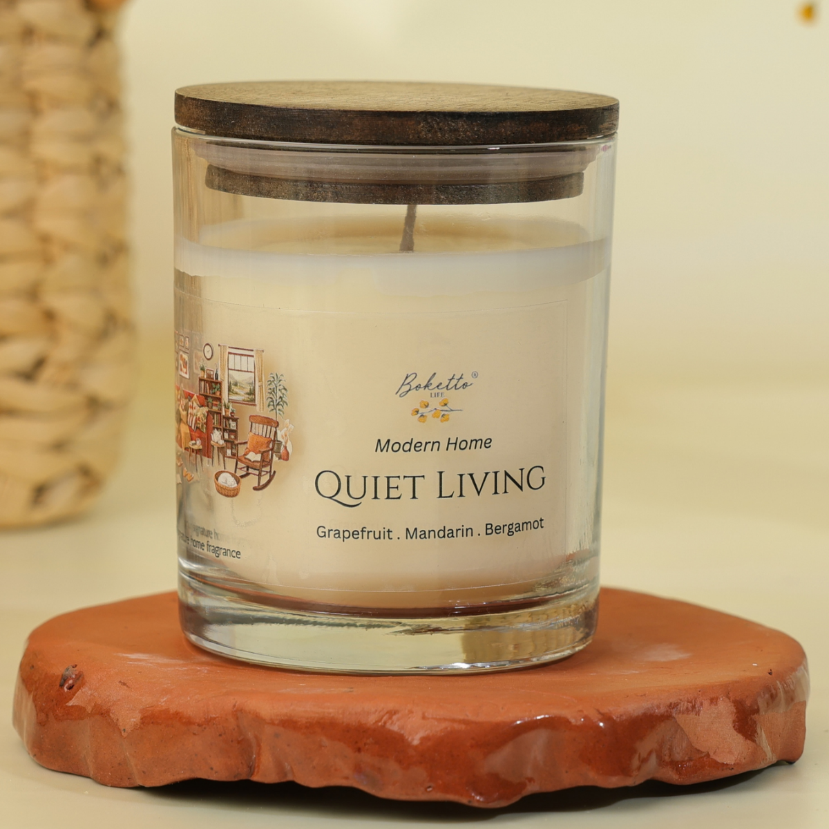 Quiet Living Candle – Grapefruit, Mandarin & Bergamot