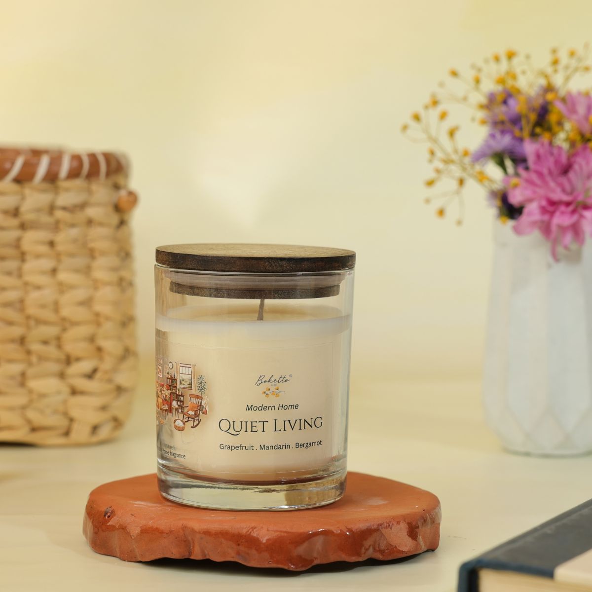 Quiet Living Candle – Grapefruit, Mandarin & Bergamot