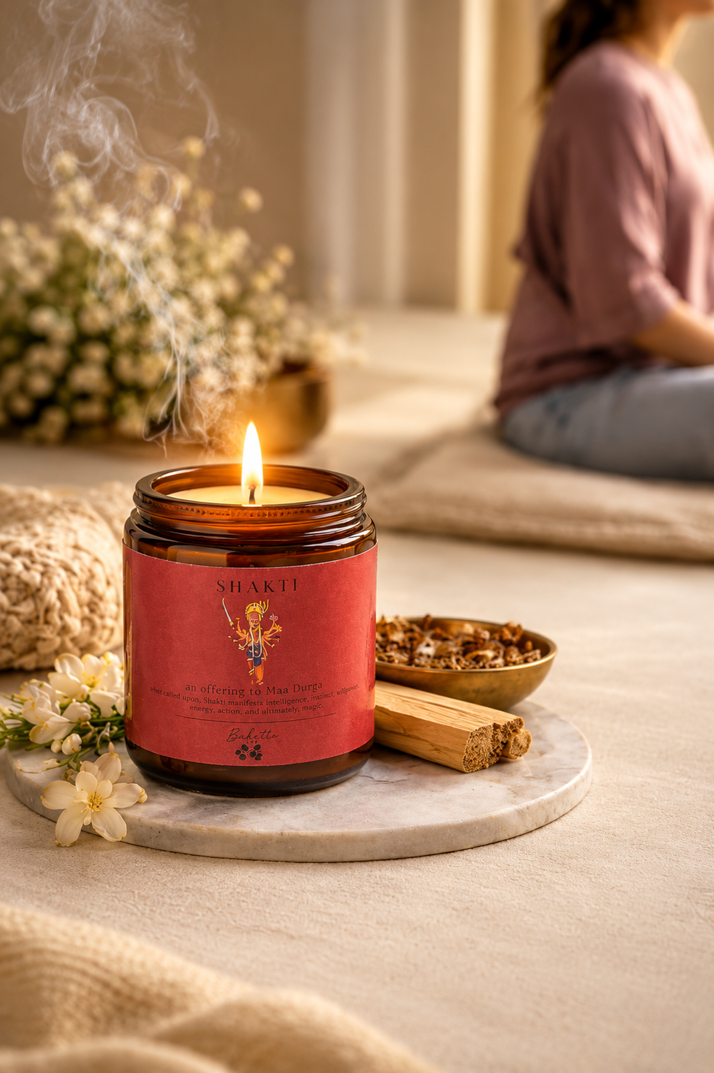 Soy wax candle - Manifestation Candle - Shakti
