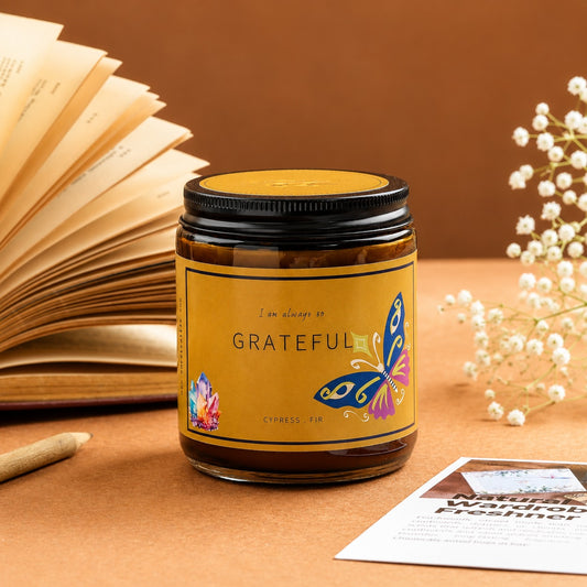 Soy wax candle - Meditation Candle - Grateful